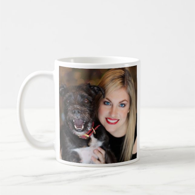 Benutzerdefiniertes doppelseitiges Foto  Kaffeetasse (Links)