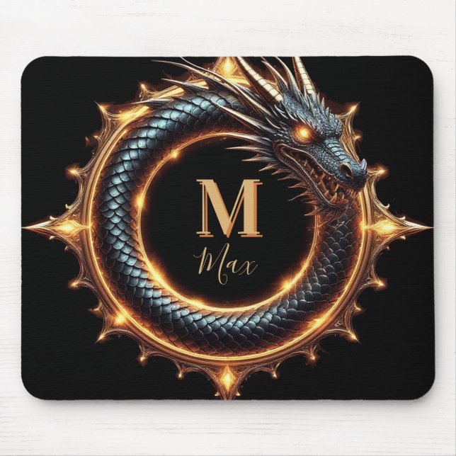 🐉 Benutzerdefiniertes Drachen-Fantasy-Symbol für  Mousepad (Vorne)