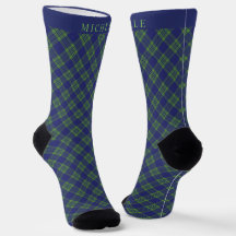Benutzerdefiniertes dunkles Navy-Blau-Grün kariert