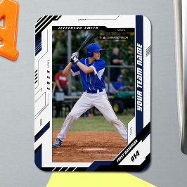 Benutzerdefiniertes dynamisches blaues Baseball-Sp Magnet