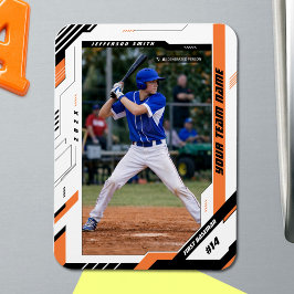 Benutzerdefiniertes dynamisches orangefarbenes Bas Magnet