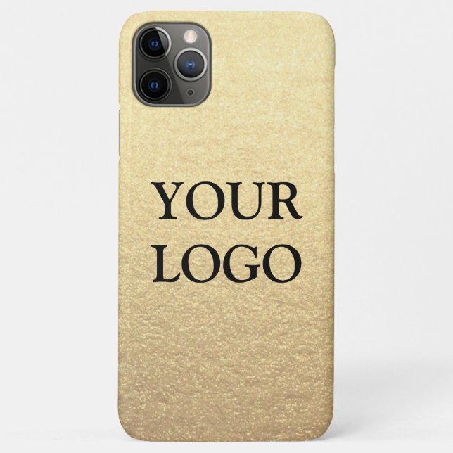 Benutzerdefiniertes einfaches Clean Gold Business  Case-Mate iPhone Hülle (Rückseite)