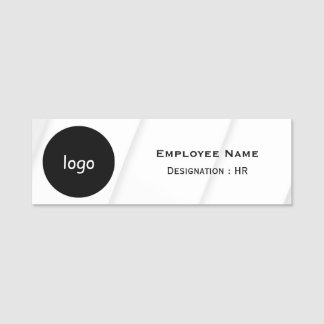 Benutzerdefiniertes einfaches Logo Magnetisch & St Namensschild