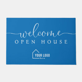 Benutzerdefiniertes einfaches Logo Willkommen im O Fußmatte