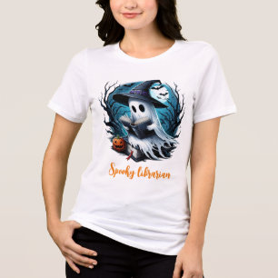 Benutzerdefiniertes einzigartiges Halloween-Gespen Tri-Blend Shirt