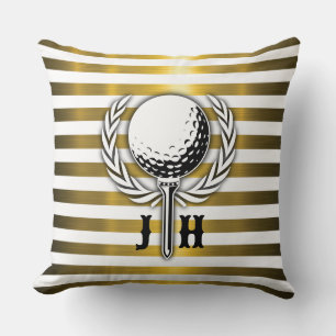 Benutzerdefiniertes elegantes Golf Monogram Design Kissen