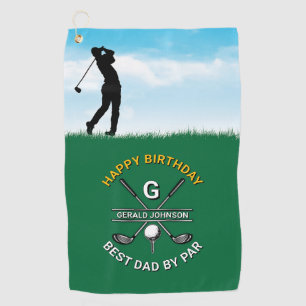 Benutzerdefiniertes elegantes Golf Monogram Party Golfhandtuch