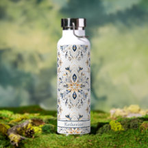 Benutzerdefiniertes Elegantes Mandala Gold Navy