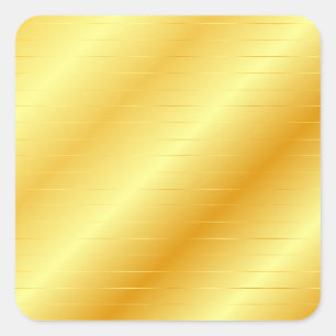 Benutzerdefiniertes elegantes modernes Design Gold Quadratischer Aufkleber