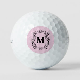 Benutzerdefiniertes elegantes Monogrammwappen Golfball