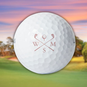 Benutzerdefiniertes Elegantes Staubiges Rosenrosa Golfball