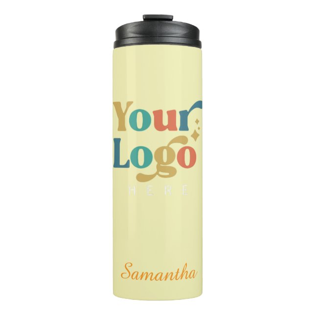 Benutzerdefiniertes elegantes Steel Tumbler-Logo Thermosbecher (Vorderseite)