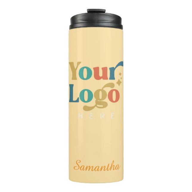 Benutzerdefiniertes elegantes Steel Tumbler-Logo Thermosbecher (Vorderseite)