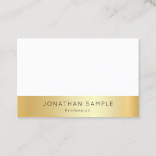 Benutzerdefiniertes elegantes, weißes Template Visitenkarte