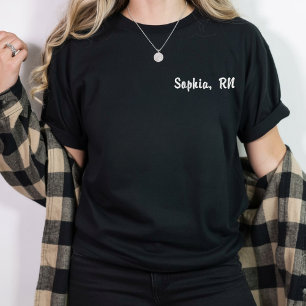 Benutzerdefiniertes ER RN Krankenpfleger bestickte Besticktes T-Shirt