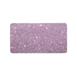 Benutzerdefiniertes Etikett - Lila Glit Fab Adressaufkleber