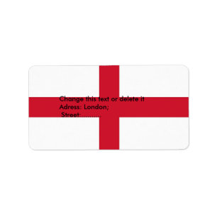 Benutzerdefiniertes Etikett mit Flagge in England Adressaufkleber