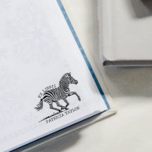 Benutzerdefiniertes Ex Libris Buchzeichen für Zebr