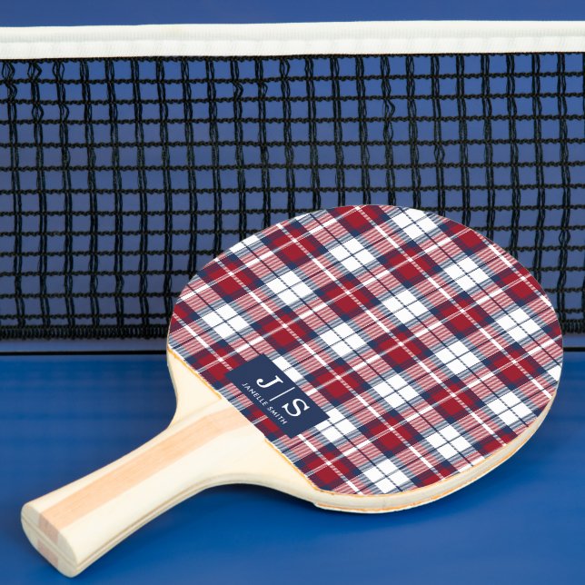 Benutzerdefiniertes Extravagantes Monogramm Name K Tischtennis Schläger (InSitu)