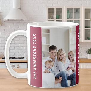 Benutzerdefiniertes Familien-Weihnachtsfoto in Tie Kaffeetasse