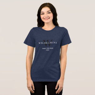 Benutzerdefiniertes Familien-Wiedersehens-Tri-Blen Tri-Blend Shirt