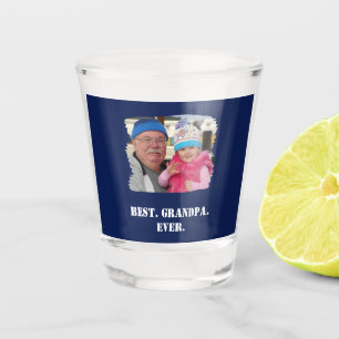 Benutzerdefiniertes Familienfoto Abuelo Nonno Best Schnapsglas