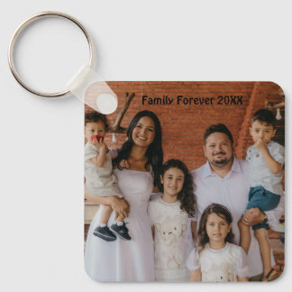 Benutzerdefiniertes Familienfoto-Aluminium-Kreis-A Schlüsselanhänger