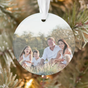 Benutzerdefiniertes Familienfoto Ornament
