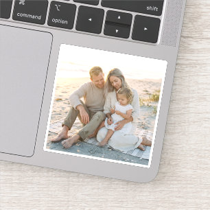 Benutzerdefiniertes Familienfoto personalisiert Aufkleber