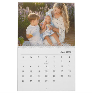 Benutzerdefiniertes Familienfoto Personalisierte Kalender