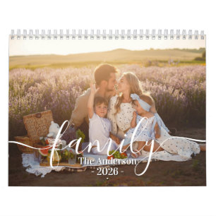 Benutzerdefiniertes Familienfoto   Personalisierte Kalender