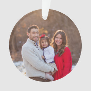 Benutzerdefiniertes Familienfoto Persönlicher Feie Ornament