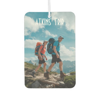 Benutzerdefiniertes Familienfoto Wandern Autolufterfrischer