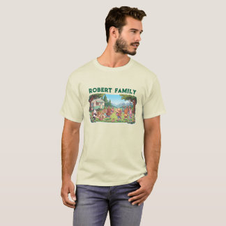 Benutzerdefiniertes Familienname Süßes Camping-Url T-Shirt