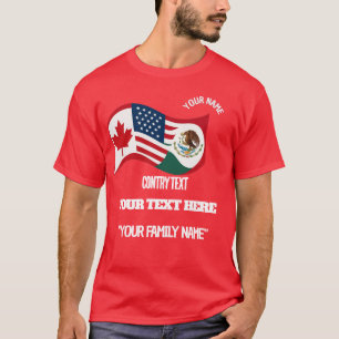 Benutzerdefiniertes Familiensoccer-Turnier-Shirt - T-Shirt
