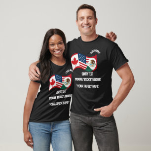 Benutzerdefiniertes Familiensoccer-Turnier-Shirt - T-Shirt