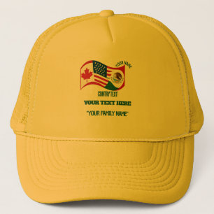 Benutzerdefiniertes Familiensoccer-Turnier-Shirt - Truckerkappe