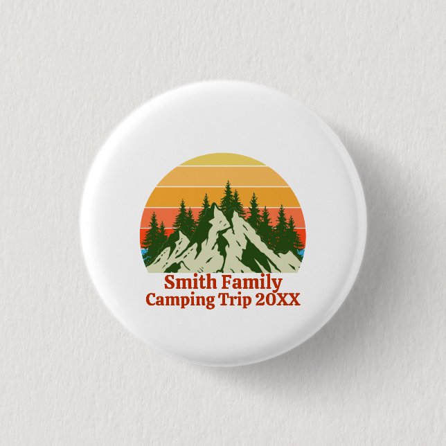 Benutzerdefiniertes Familienurlaub Basic T-Shirt f Button (Vorderseite)