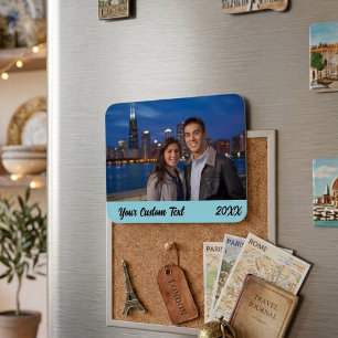 Benutzerdefiniertes Familienurlaub-Foto für den Kü Magnet