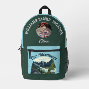 Benutzerdefiniertes Familienurlaubsfoto Bedruckter Rucksack