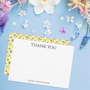 Benutzerdefiniertes fantasievolles Blumenmuster Ge Dankeskarte