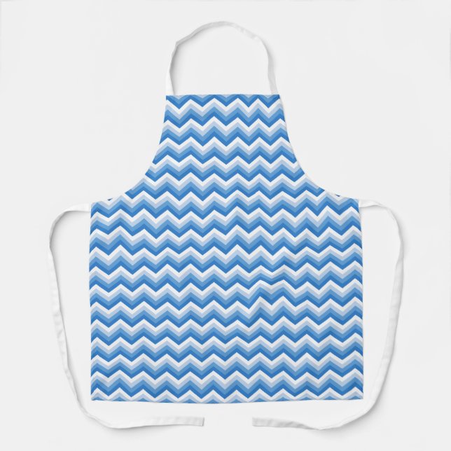 Benutzerdefiniertes Farb-Chevron-Muster Schürze (Vorderseite)