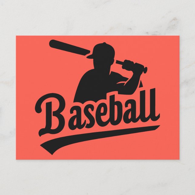 Benutzerdefiniertes FarbBaseball Postkarte (Vorderseite)