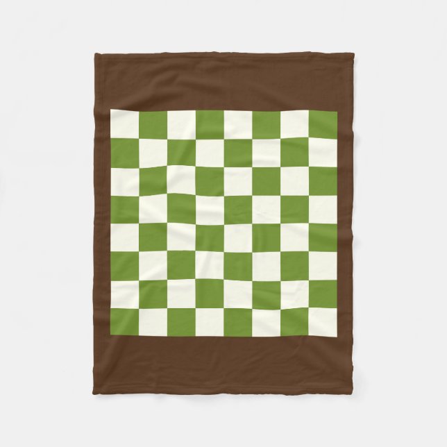 Benutzerdefiniertes Farbschachbrett Fleecedecke (Vorderseite)