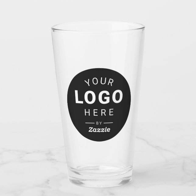 Benutzerdefiniertes Firmen-Branding-Logo Geschäft Glas (Vorderseite)