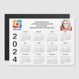 Benutzerdefiniertes Firmenlogo 2024 Terminkalender Magnetkarte