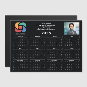 Benutzerdefiniertes Firmenlogo 2026 Kalender Schwa Magnetkarte