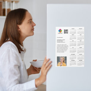 Benutzerdefiniertes Firmenlogo 2026 Terminkalender Magnetkarte