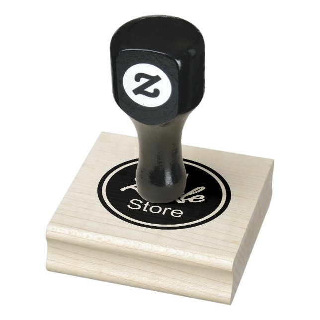 Benutzerdefiniertes Firmenlogo 2.5" x 2.5" Holzkun Gummistempel (Stempel)