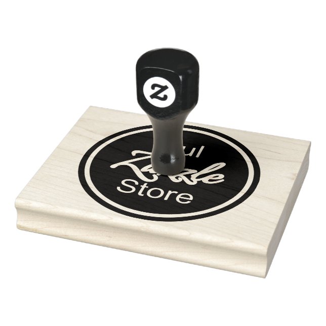 Benutzerdefiniertes Firmenlogo 4.0" x 5.0" Holzkun Gummistempel (Stempel)